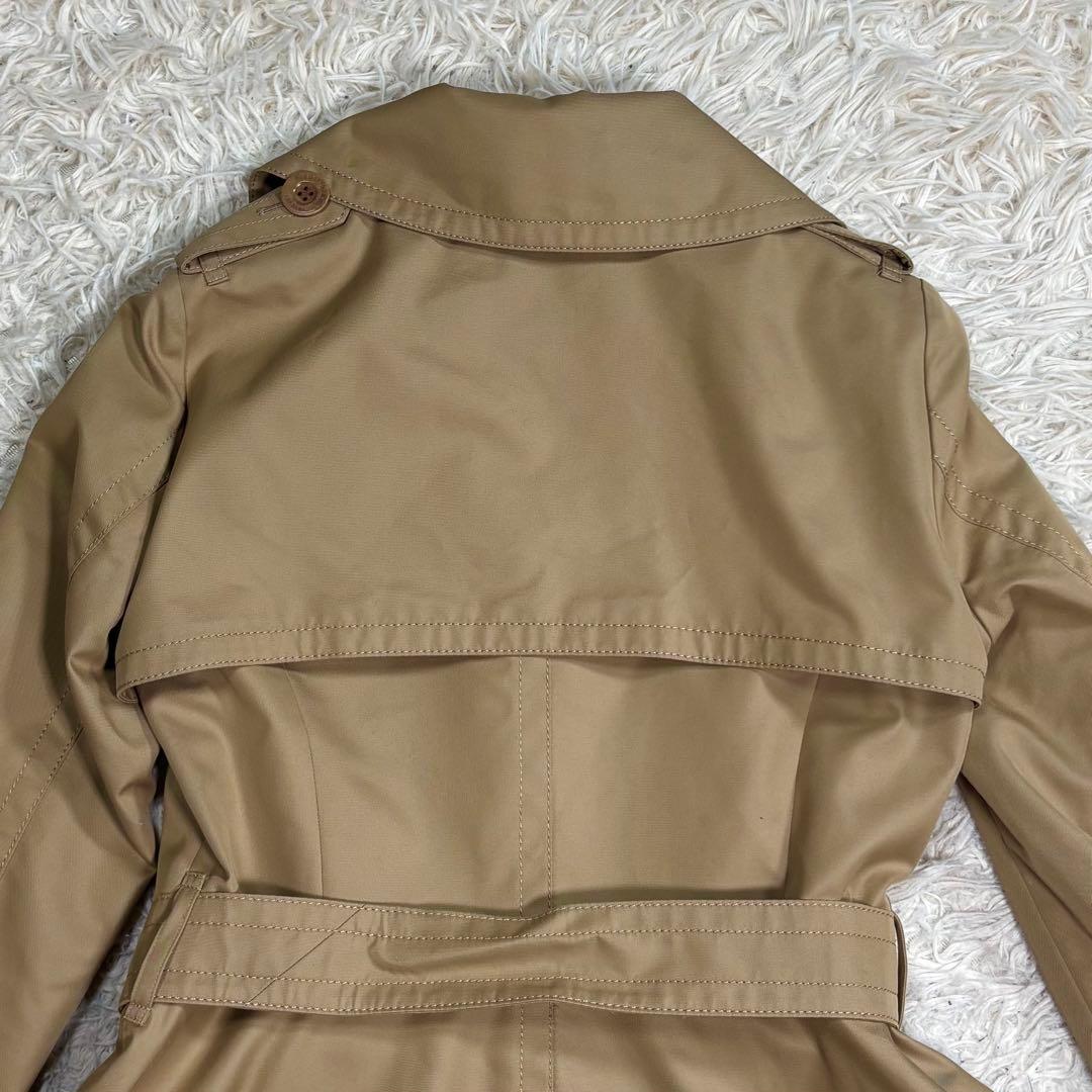 美品　Aquascutum トレンチコート クラブチェック ベルト ベージュ