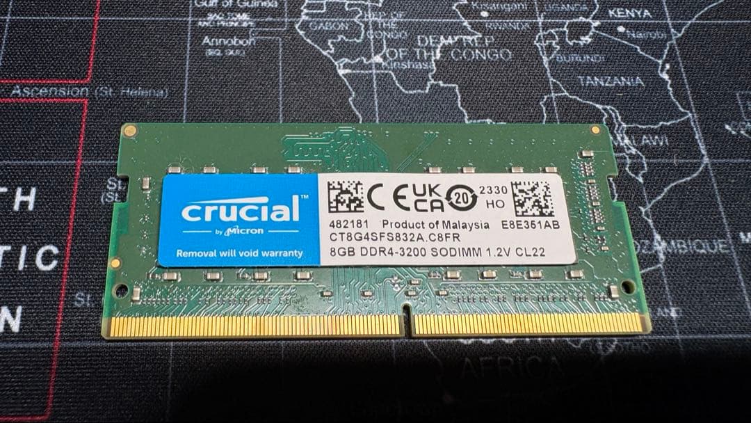 【低稼働】Crucial DDR4-3200 16GB ノートPC用