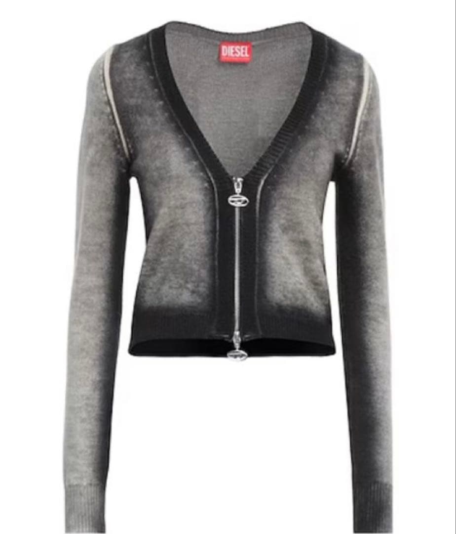 DIESEL カーディガン D ロゴ ジップ
