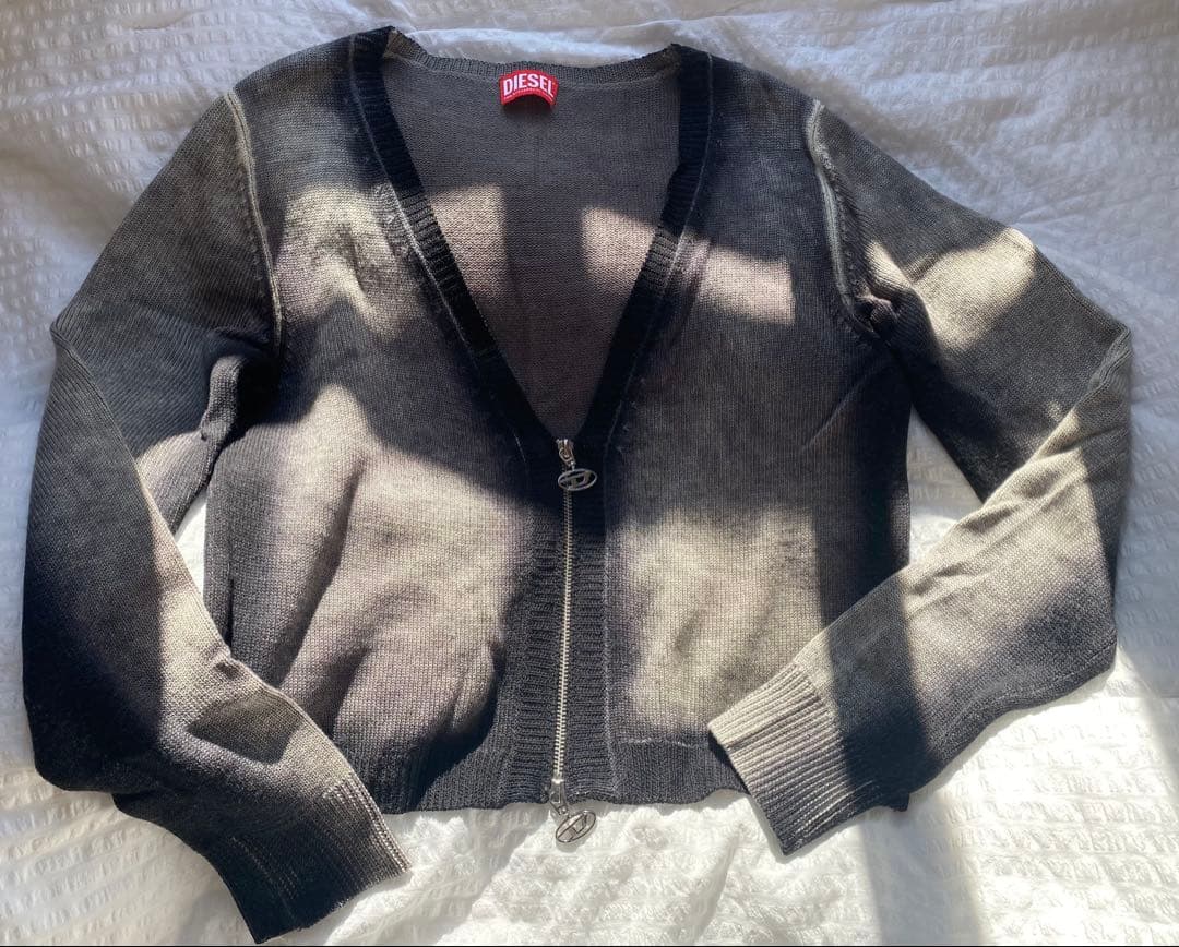 DIESEL カーディガン D ロゴ ジップ
