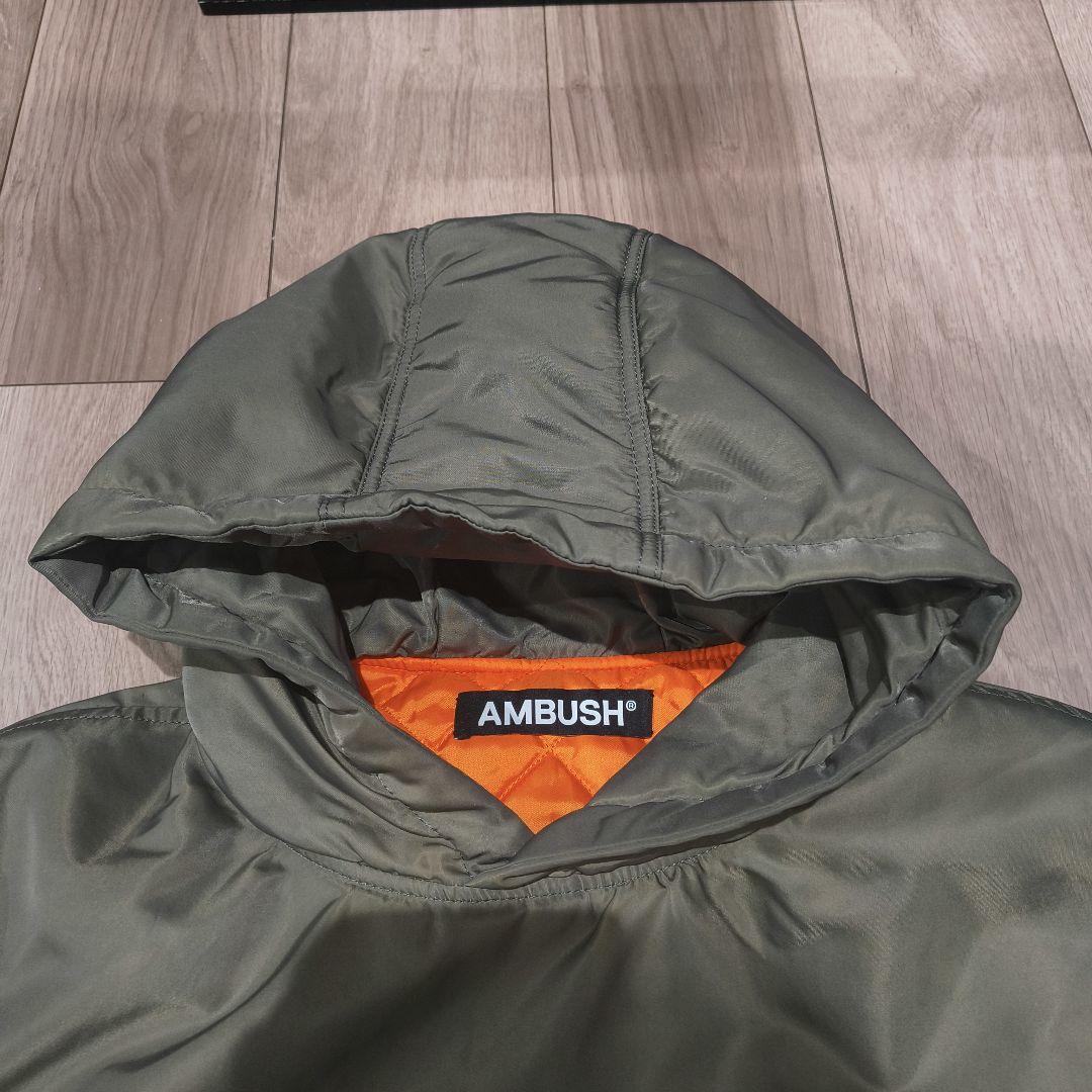 り*け様 アンブッシュ AMBUSH プルオーバー フーディー MA-1 パーカ
