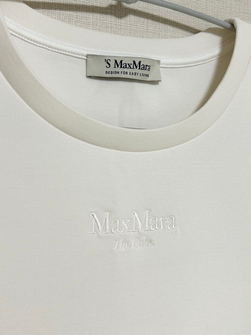 MaxMara スキューバ ジャージー Tシャツ ホワイト