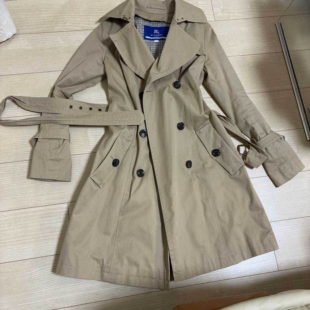 ベージュ トレンチコート チェック裏地　Burberry