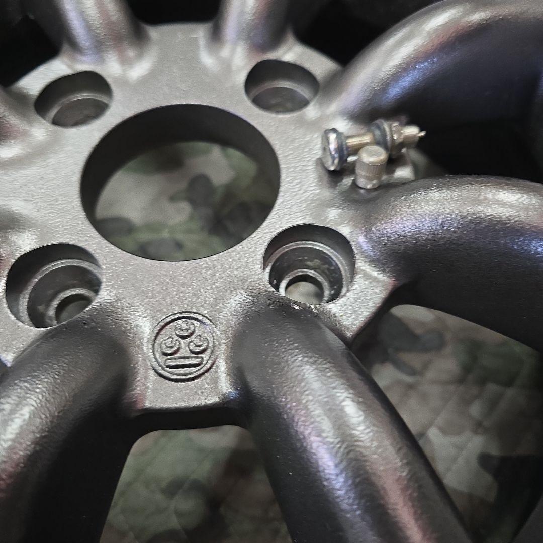 １５インチ　ワタナベ　F8 4穴　オフセット不明　DR30 フロント仕様