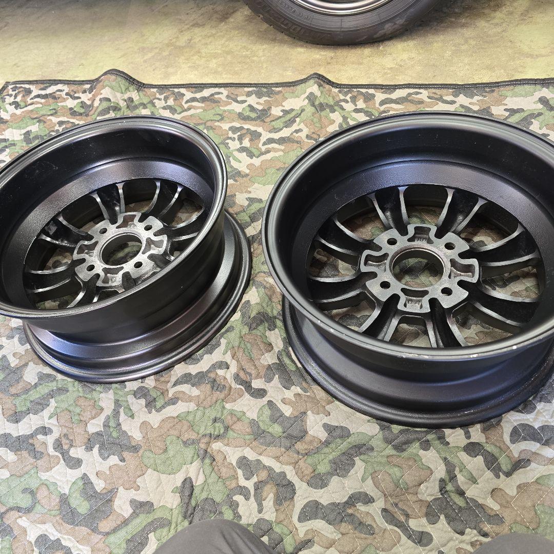 １５インチ　ワタナベ　F8 4穴　オフセット不明　DR30 フロント仕様