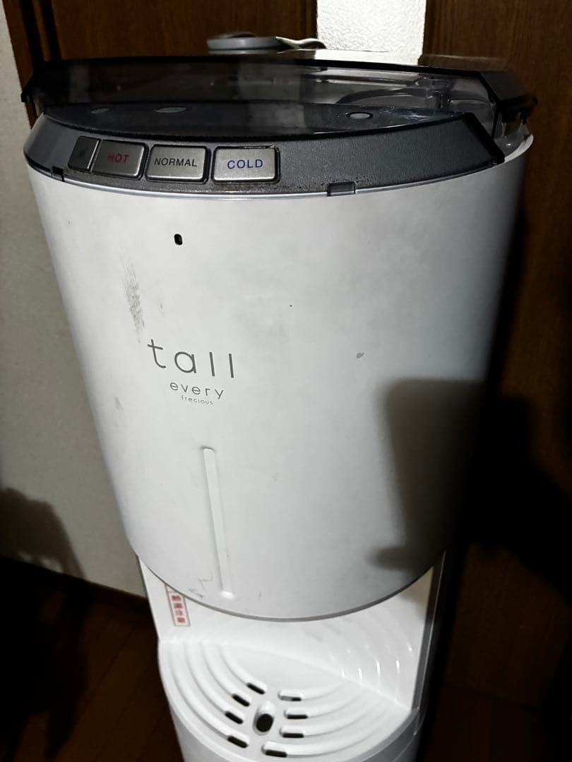 エブリイフレシャスtall 浄水型ウォーターサーバーホワイト　カートリッジ2本付
