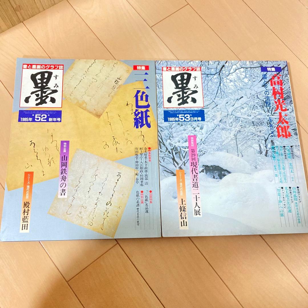 芸術新聞社 大判書道雑誌 墨 まとめ売り 50～59号