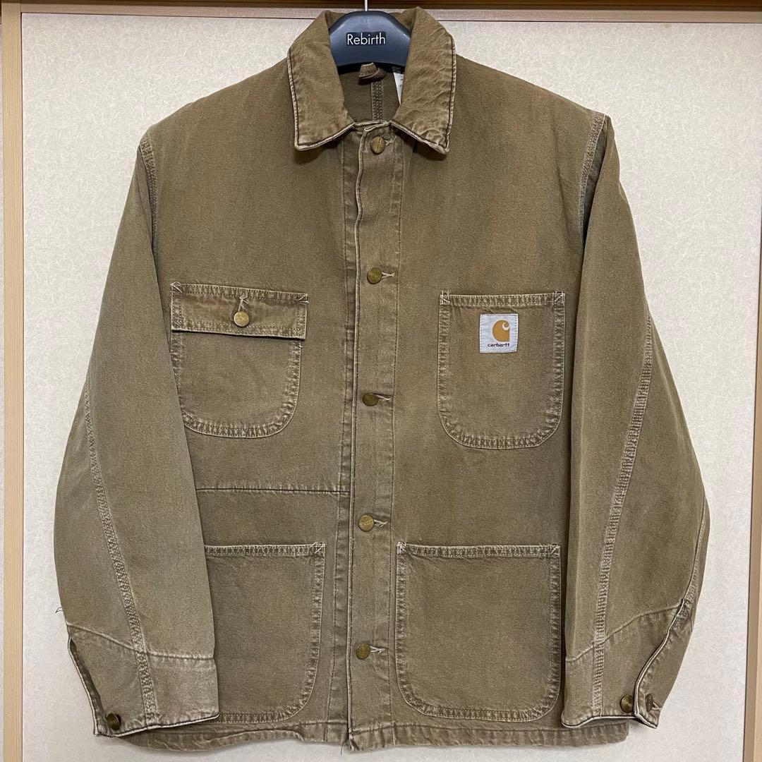 90s Carhartt 星タグ ミシガンチョアコート カバーオール 裏地なし