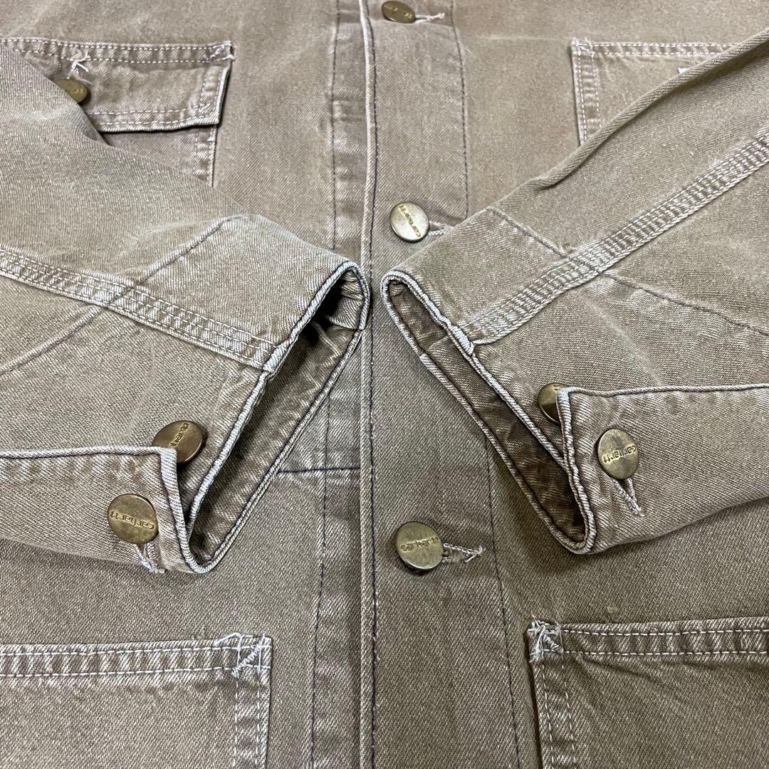 90s Carhartt 星タグ ミシガンチョアコート カバーオール 裏地なし