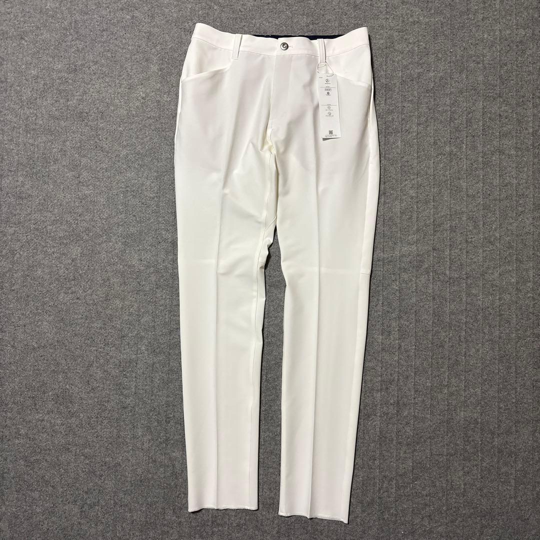 LLサイズ 新品 アンパスィ ストレッチ ゴルフパンツ 白 AMF5003E3F