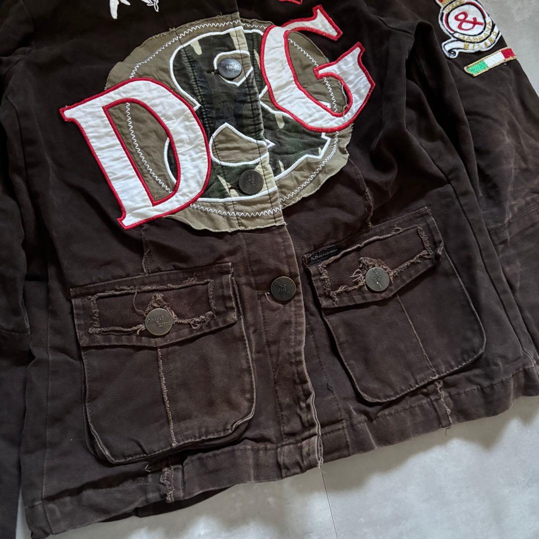 DOLCE&GABBANA ドルガバ　ミリタリージャケット　y2k 平成ギャル