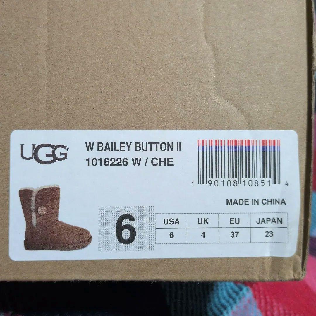 UGG W BAILEY BUTTON II 6 チェスナット