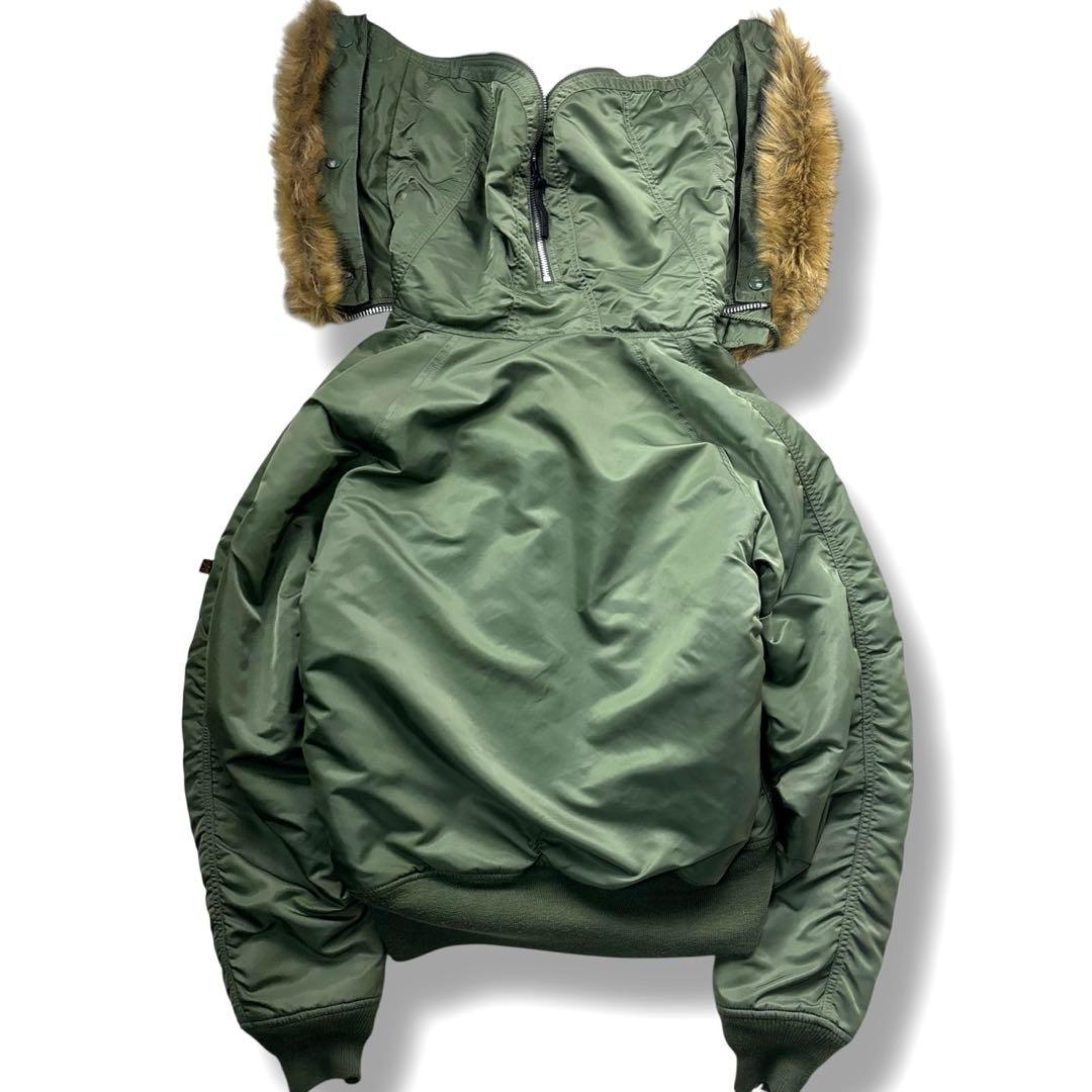 美品 ALPHA INDUSTRIES N-2B フライトジャケット ブルゾンL