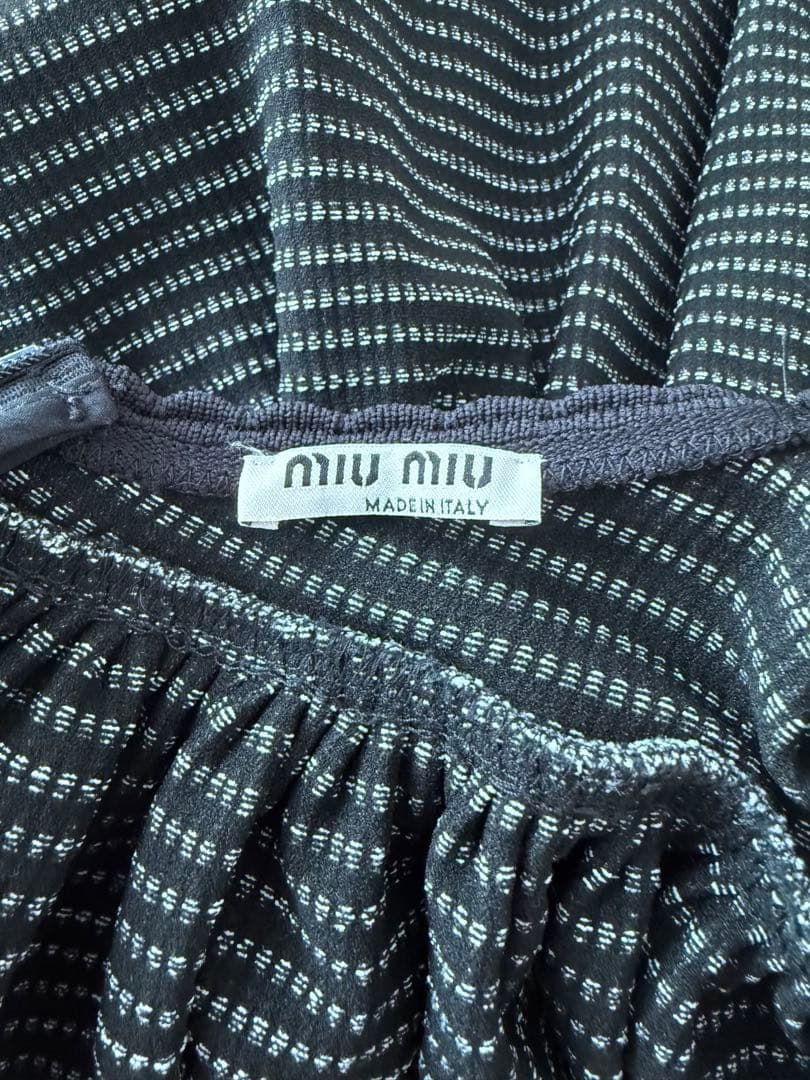 miumiu ワンピース　ギンガムチェック