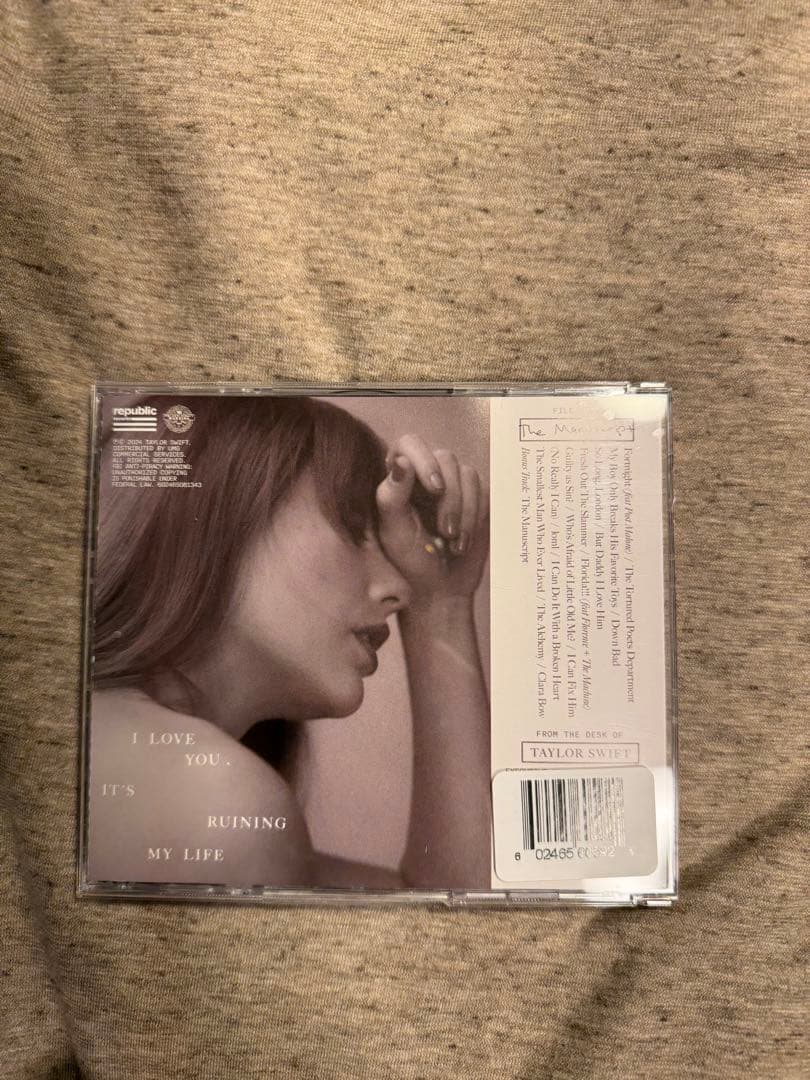 Taylor Swift TTPD サイン入りハート付きCD