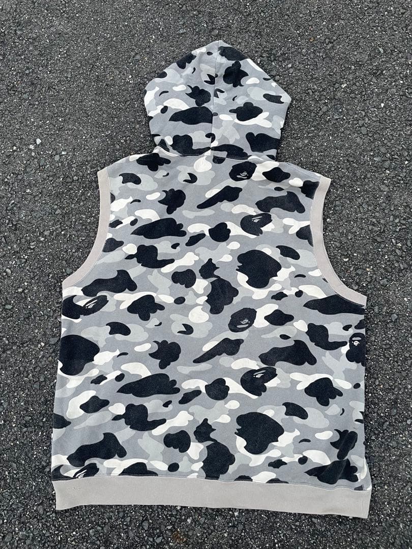 トップス Oops 00s A Bathing Ape camo vest hoodie
