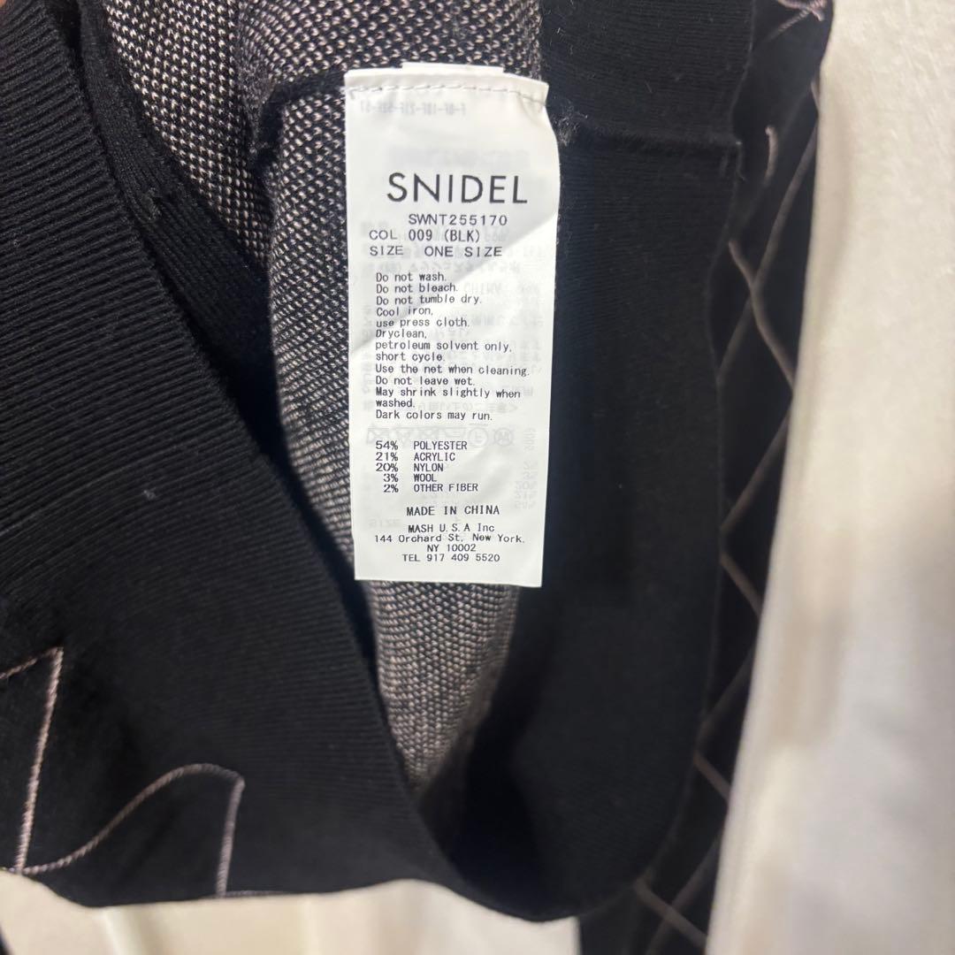 SNIDEL アーガイルチェックカーディガン USAGIONLINE限定