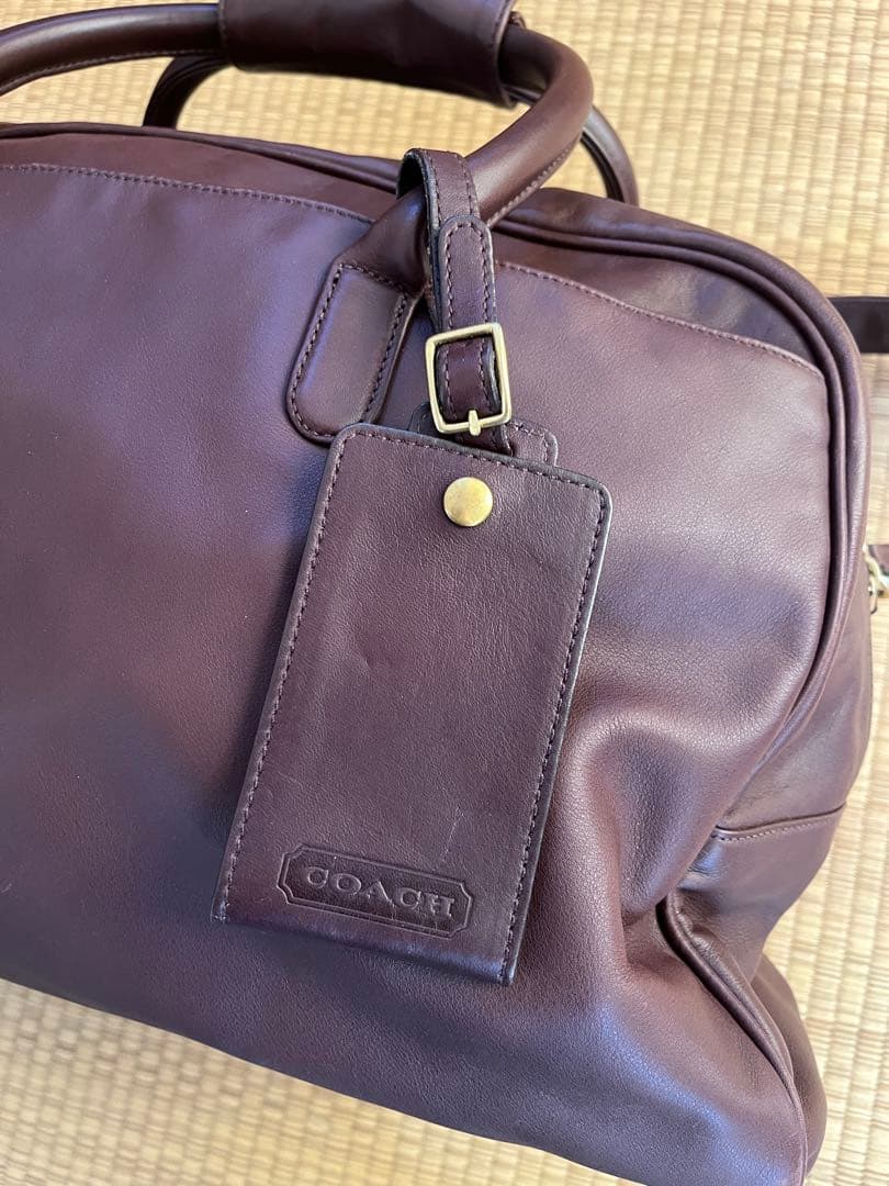 コーチ　COACH オールドコーチ　茶　レザー　ボストンバッグ　0599