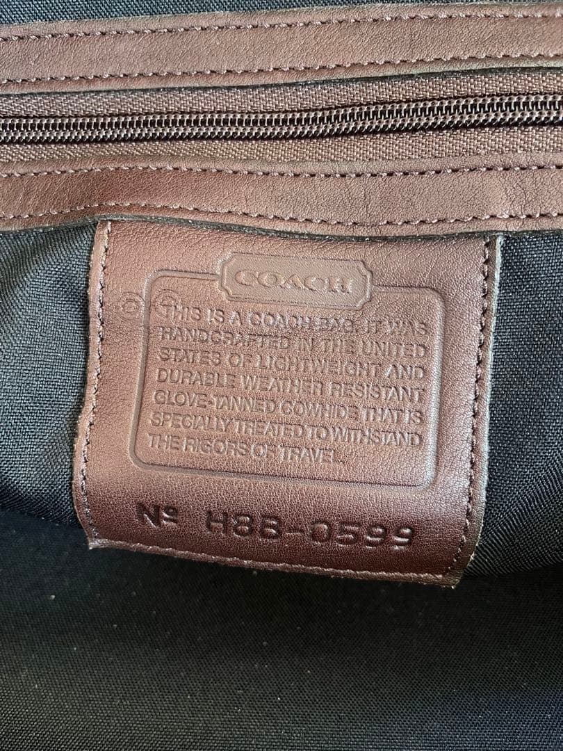 コーチ　COACH オールドコーチ　茶　レザー　ボストンバッグ　0599