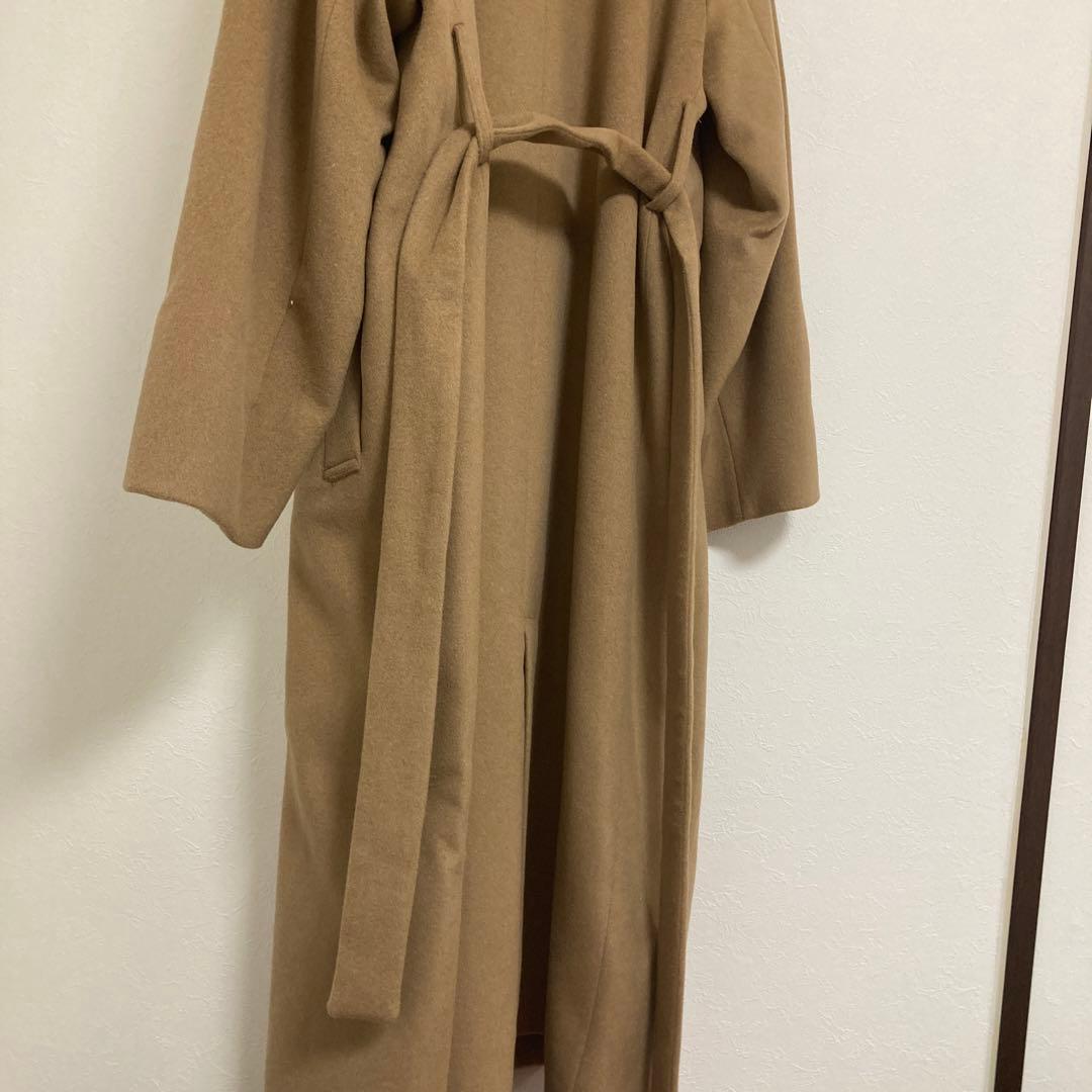 crewre アジャスタブルウールロングコートキャメル　Mサイズ