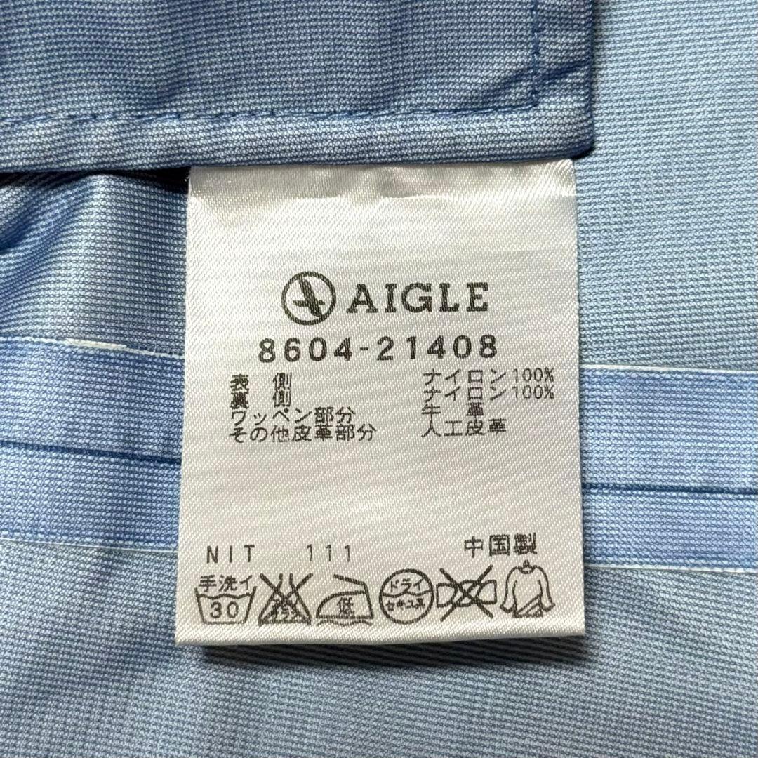 美品 エーグル×GORE-TEX トレンチコート ベルト付 ロゴ刺繍 フード付き