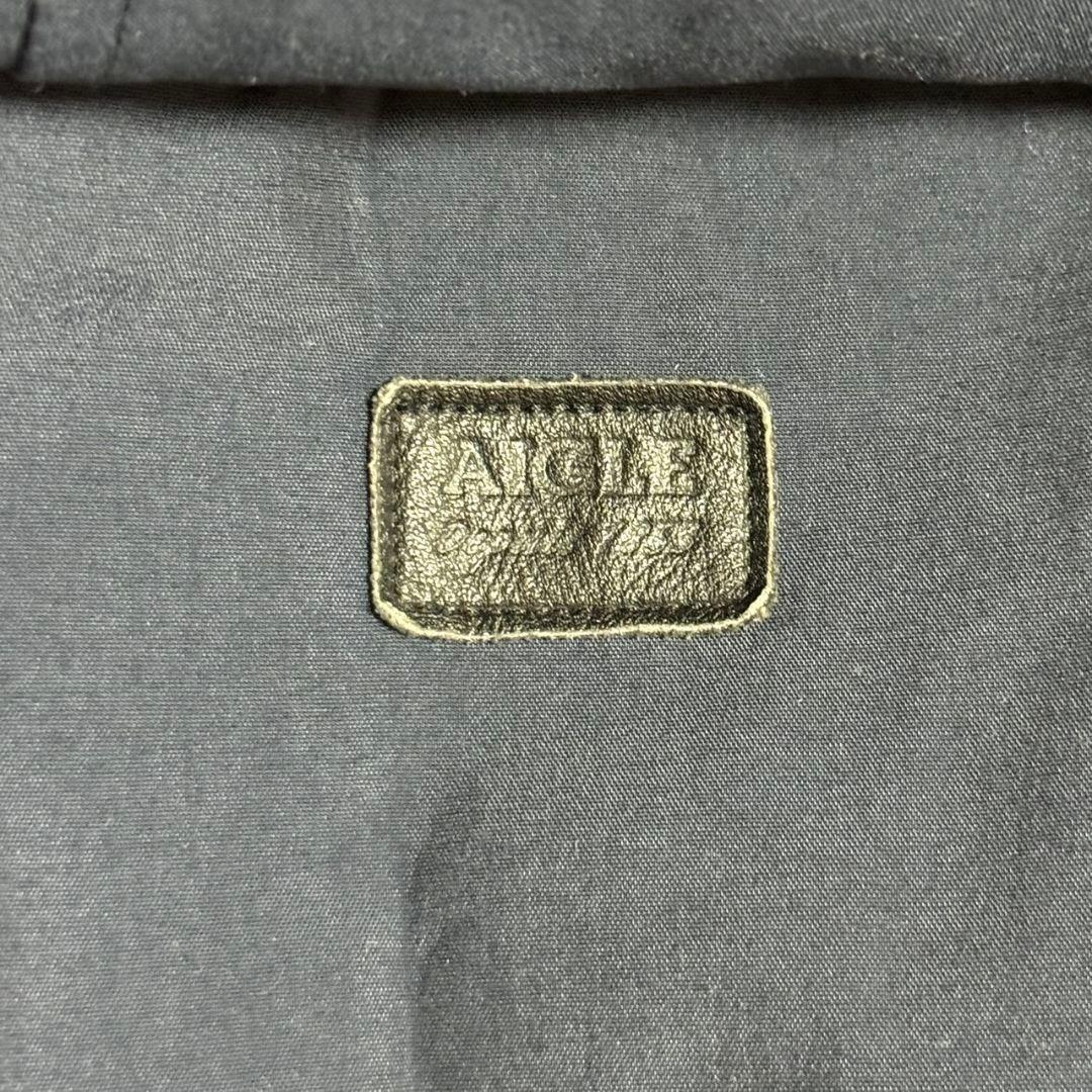 美品 エーグル×GORE-TEX トレンチコート ベルト付 ロゴ刺繍 フード付き