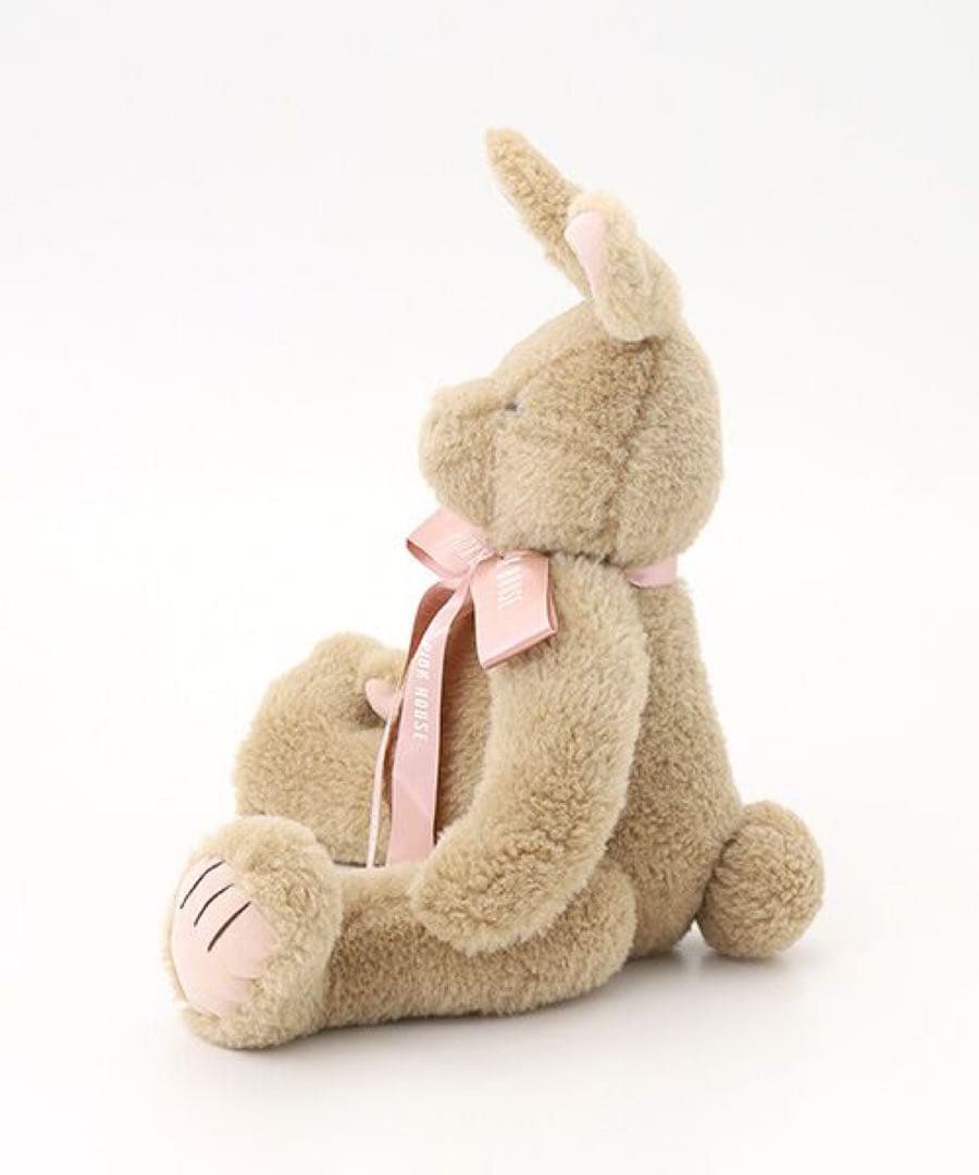 新品タグ付PINKHOUSEピンクハウスバラ園うさぎさんぬいぐるみリボンピンク