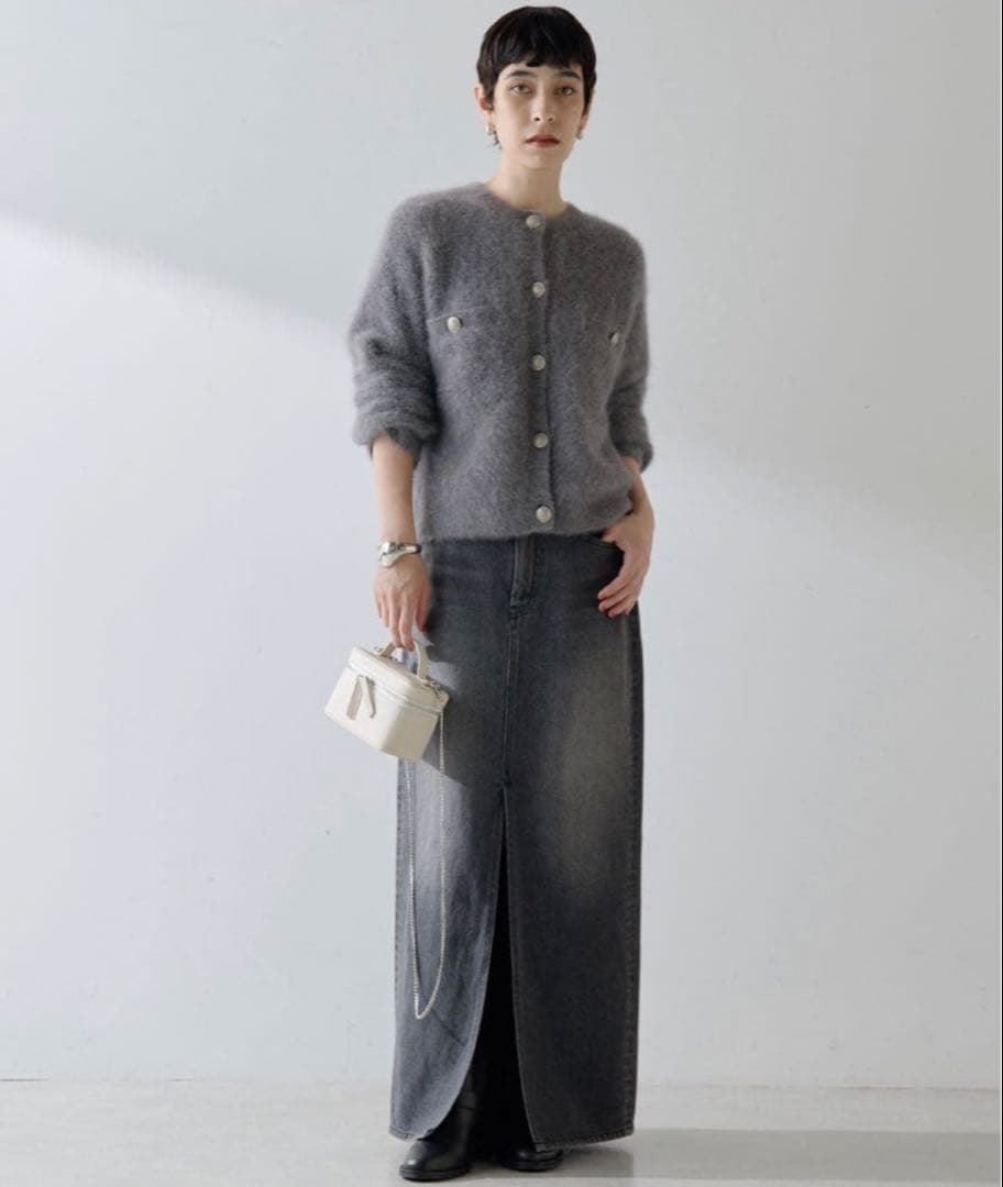 極美品✨　25AW whim gazette ファーボタンジャケット