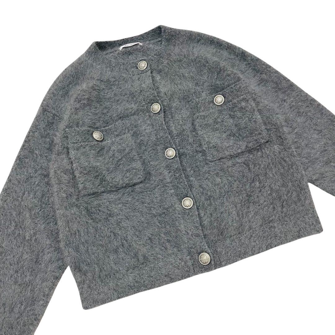 極美品✨　25AW whim gazette ファーボタンジャケット