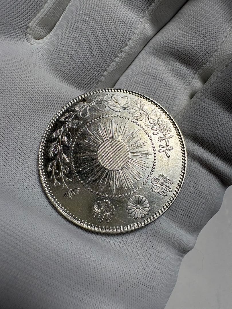 50銭銀貨、本物、古銭、貨幣