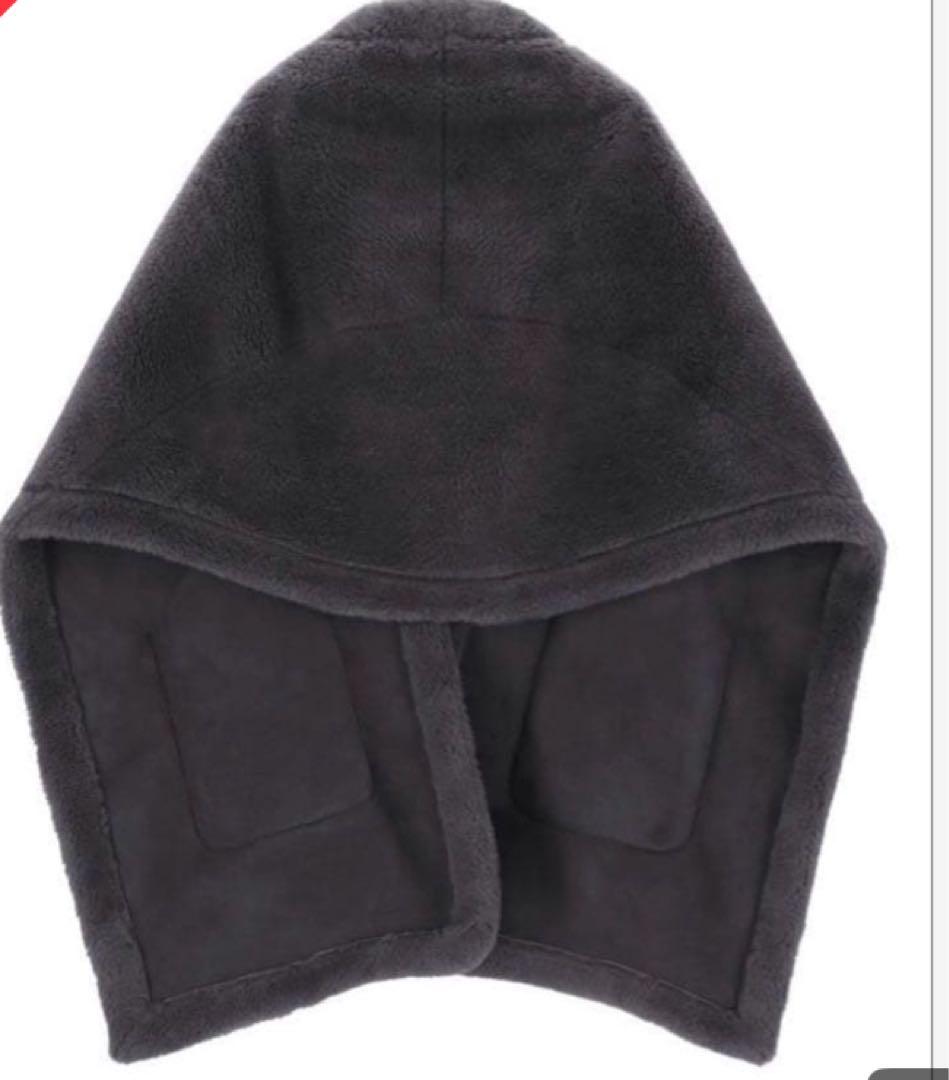 【美品】ハウントボアストールロング　ブラック