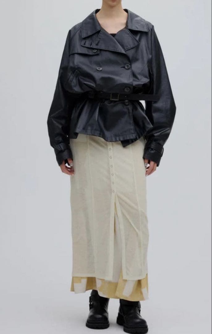 ジャケット・アウター AMERI VINTAGE DADDY MIDI TRENCH COAT