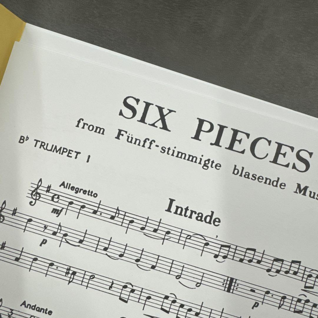 輸入譜Johann Pezel SixPieces for BrassChoir