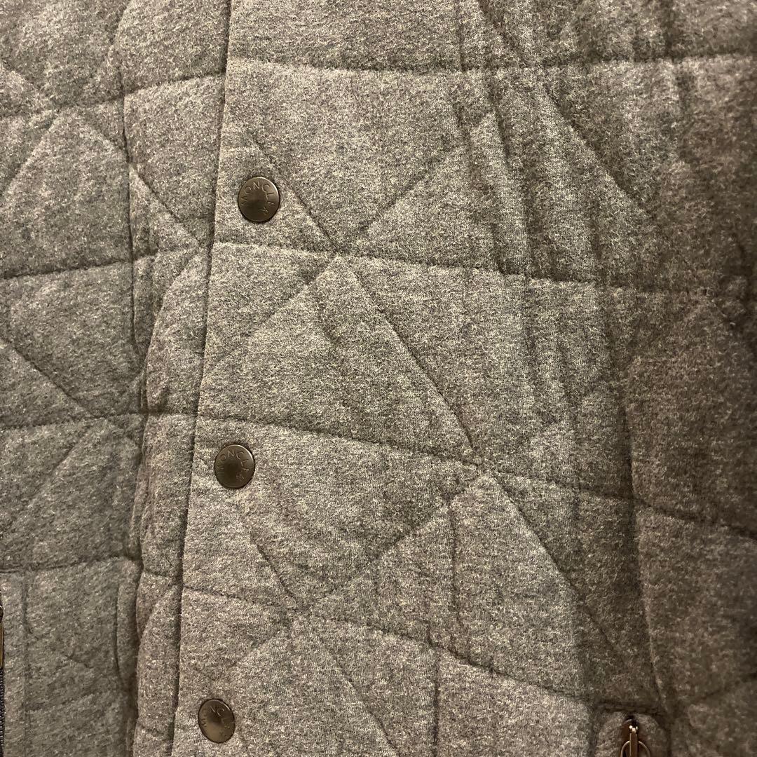 【なか】Moncler キルティングナイロンジャケット グレー/ネイビー