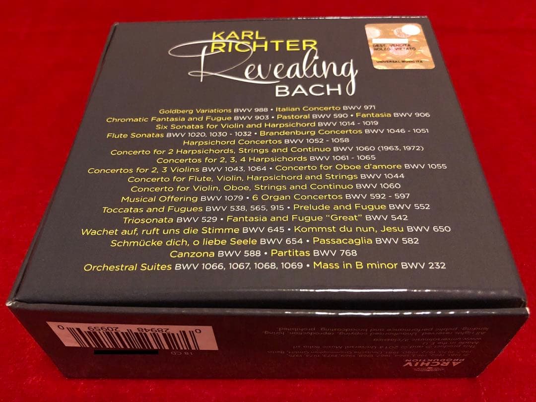 クラシック KARL RICHTER REVEALING BACH 18CD