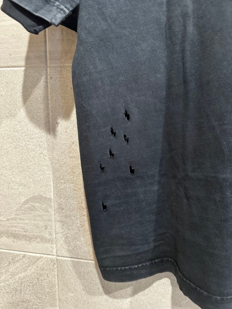BALENCIAGA ブラック Tシャツ ダメージ加工