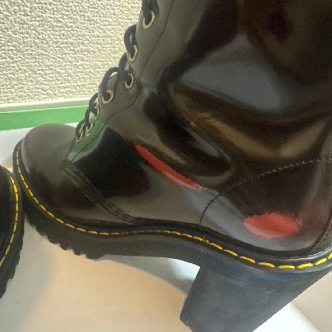 Dr. Martens ダークブラウン 厚底ヒールブーツ