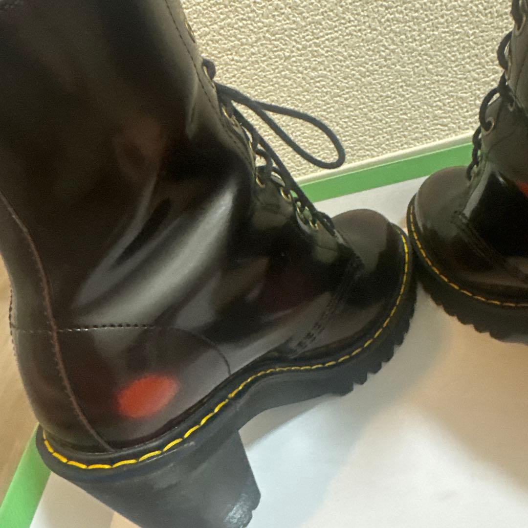 Dr. Martens ダークブラウン 厚底ヒールブーツ