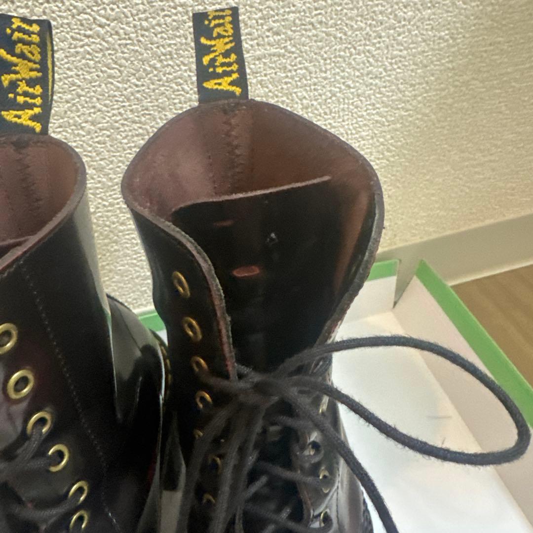 Dr. Martens ダークブラウン 厚底ヒールブーツ