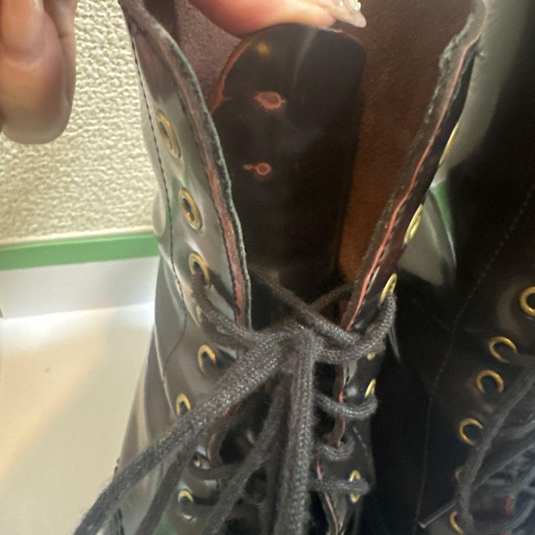 Dr. Martens ダークブラウン 厚底ヒールブーツ