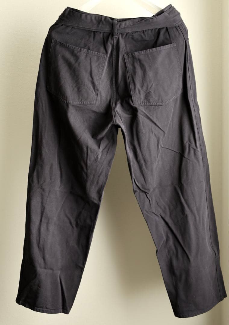 COMOLI 製品染セットアップ 22AW ネイビー ベルテッド