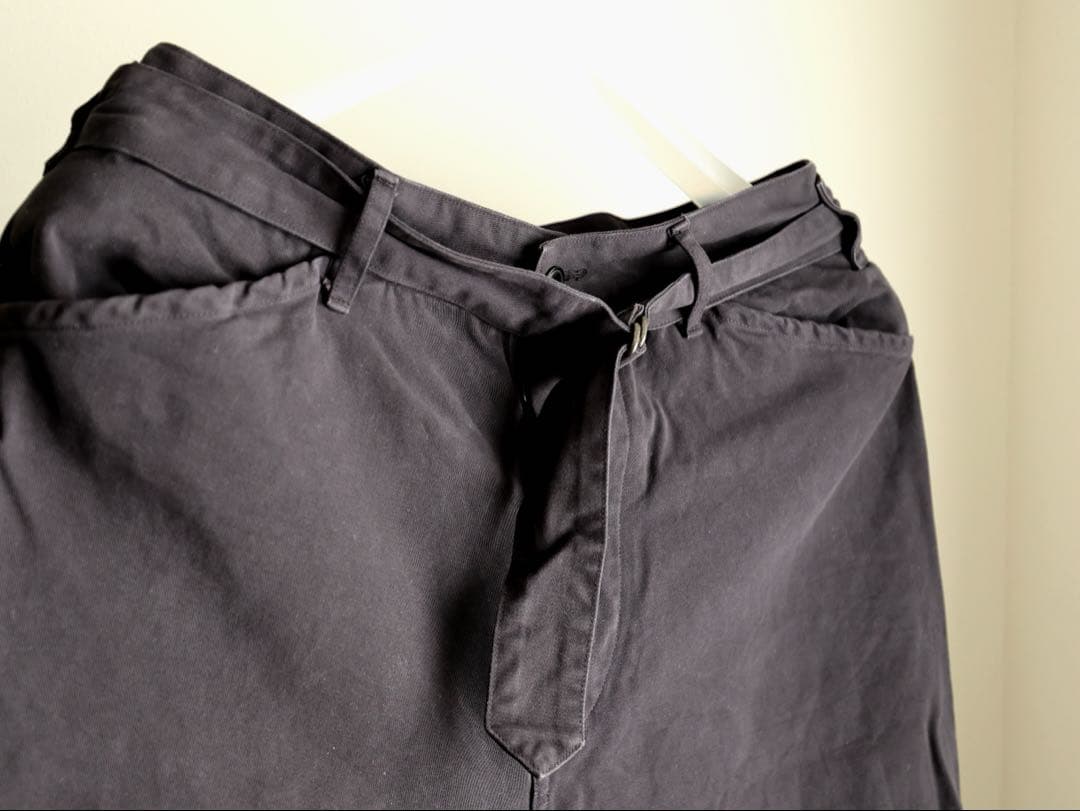 COMOLI 製品染セットアップ 22AW ネイビー ベルテッド