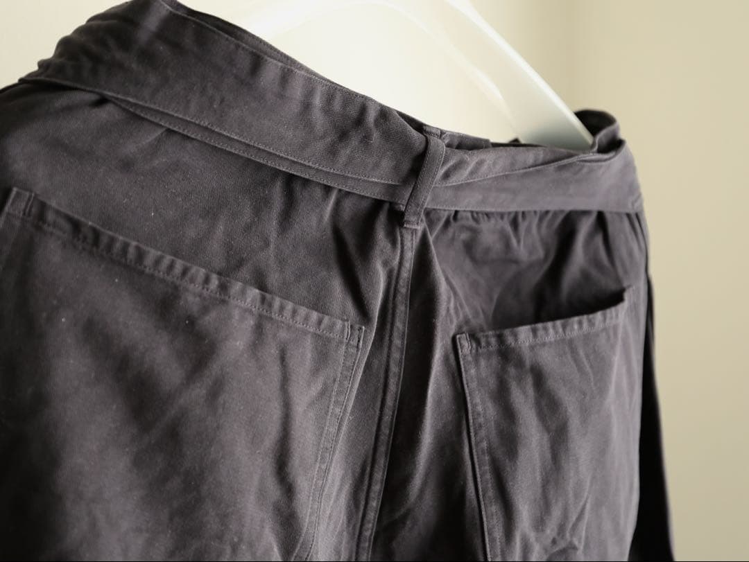 COMOLI 製品染セットアップ 22AW ネイビー ベルテッド