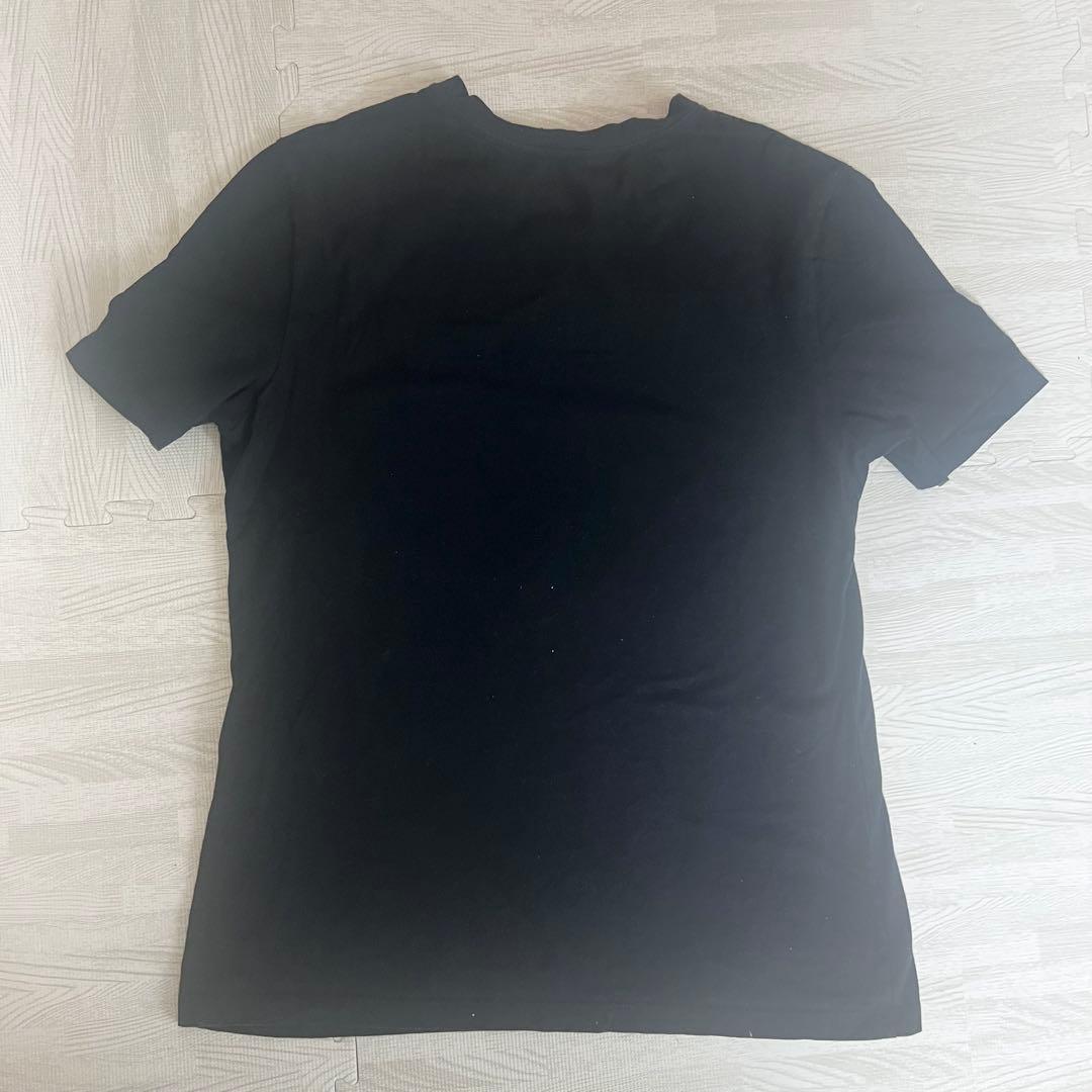 【本日限定価格】VERSACE ゴールドロゴ 半袖Tシャツ 黒 Lサイズ