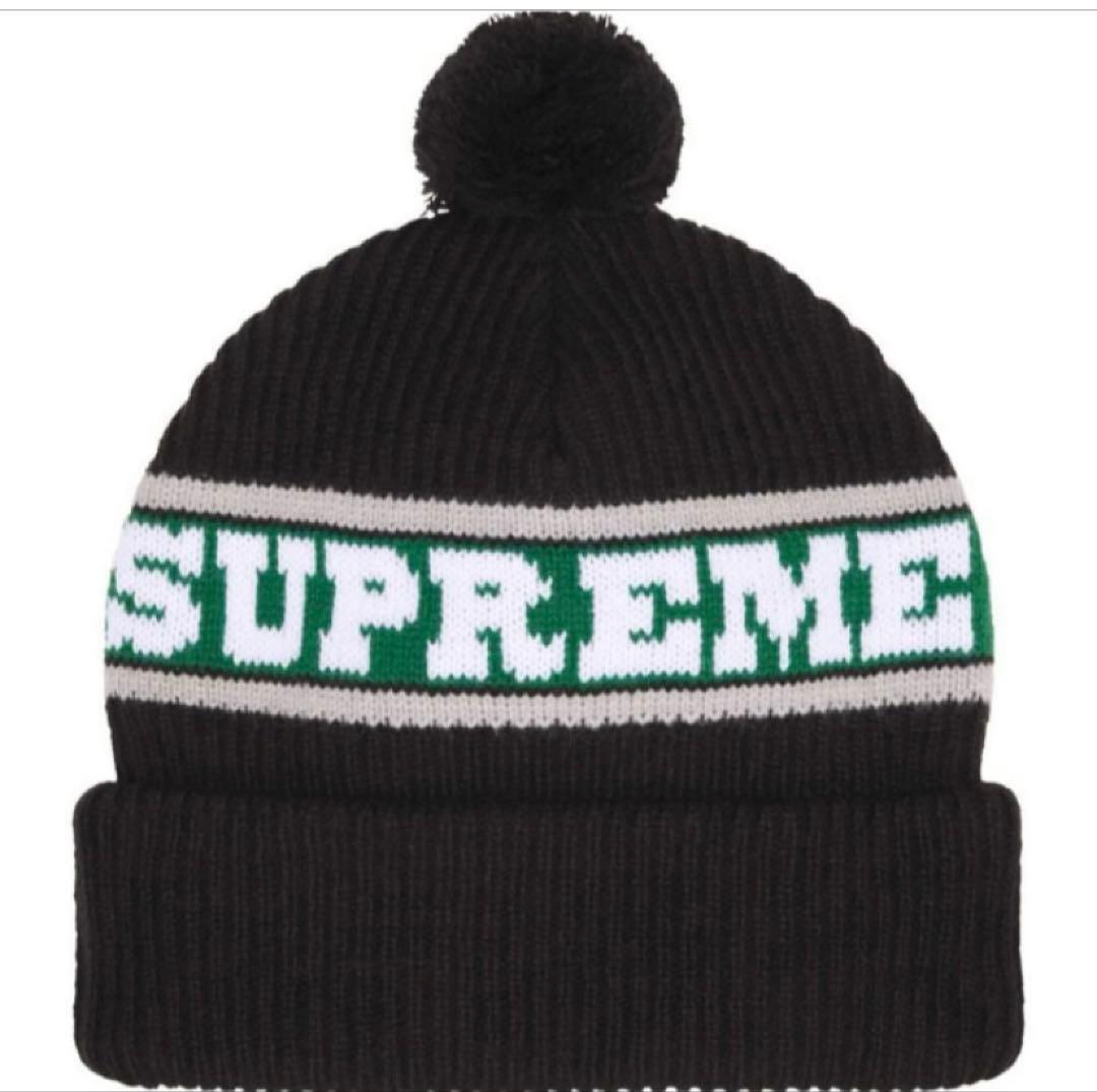 シュプリーム Supreme Big Stripe Beanie Black