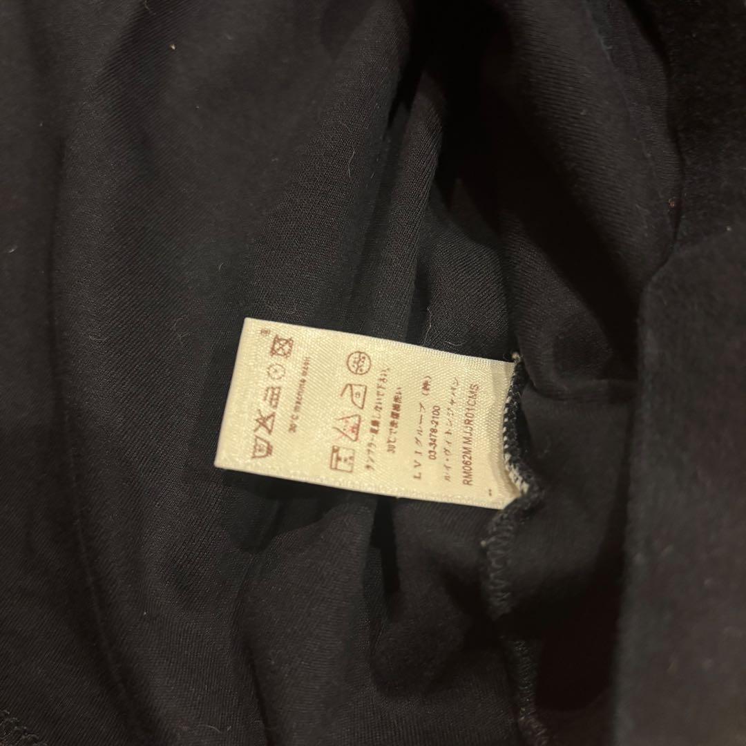 【至高の1枚】ルイ・ヴィトン Tシャツ LVロゴパッチ ブラック XL