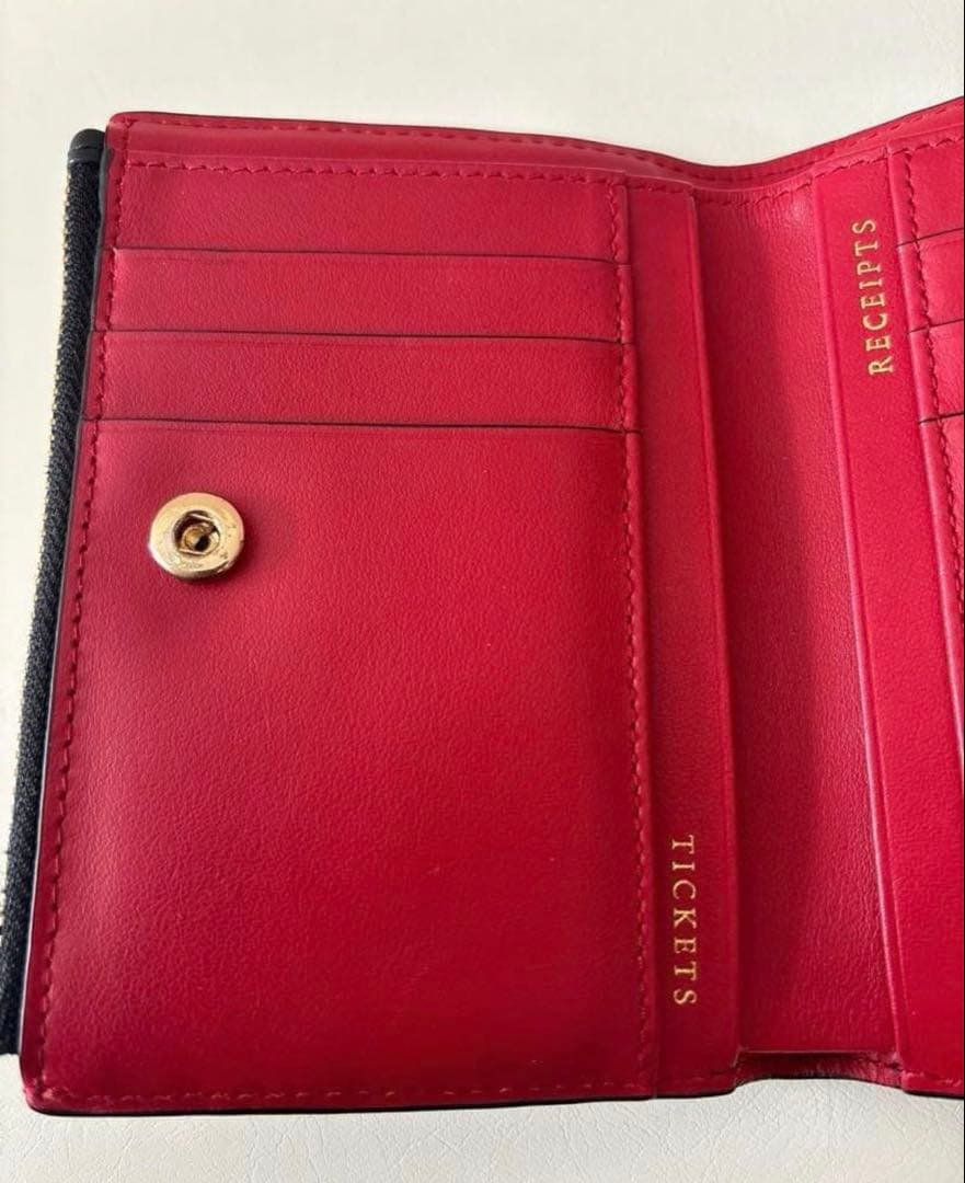 H*e様 ANYA HINDMARCH アニヤハインドマーチ 二つ折り財布 ブラ