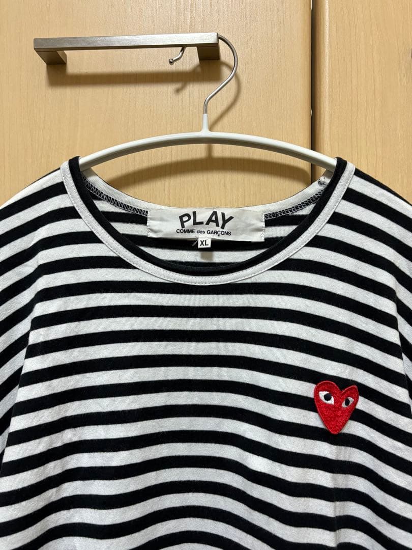 PLAY Comme des Garçons ボーダーロングTシャツ XL