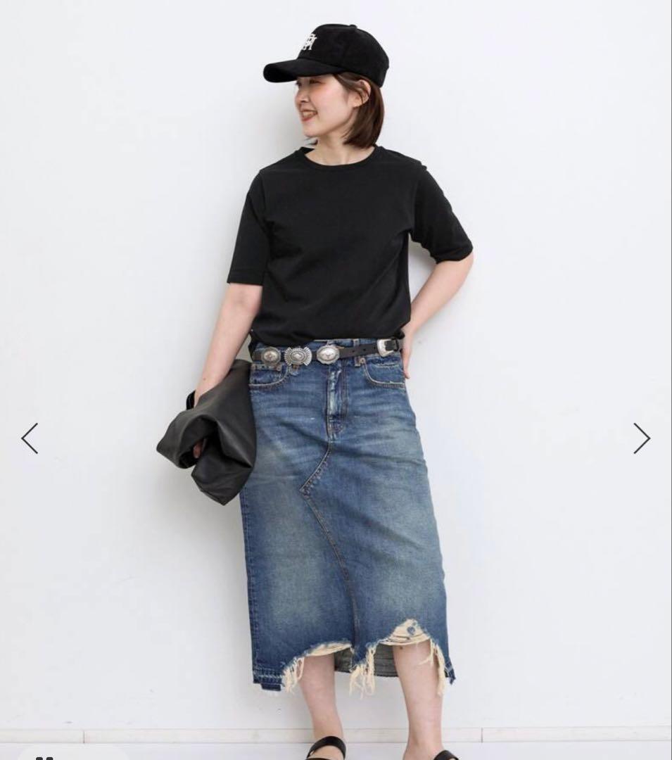 L'Appartement購R13JESSESKIRT希少25サイズフリンジ付き
