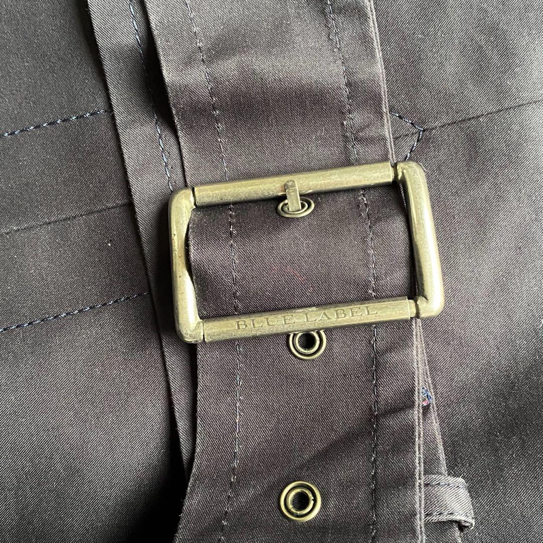 BURBERRY BLUE バーバリー ノバチェックショートトレンチ M